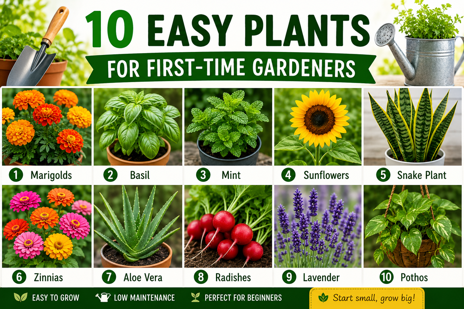 10 Easy Plants for First-Time Gardeners