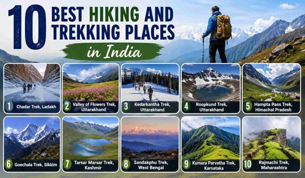 10 best Best Hiking and Trekking Places in india