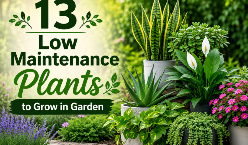 Low Maintenance Plants to Grow in Garden