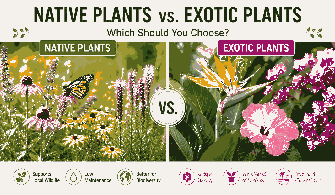 Native Plants vs. Exotic Plants